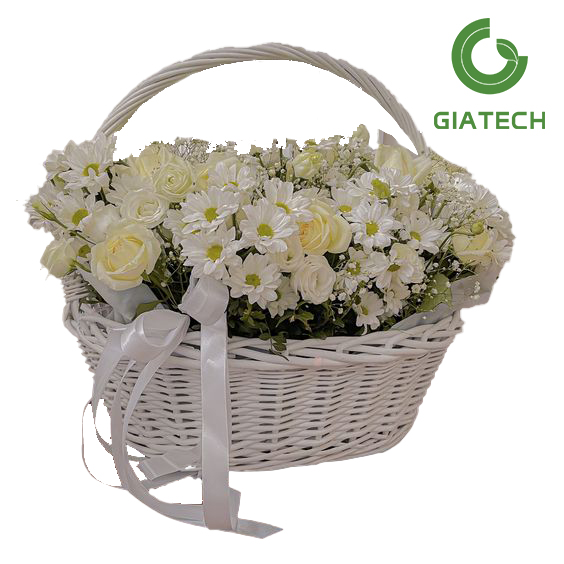 سبد گل رز و داوودی