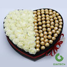 باکس ترکیبی گل رز هلندی و شکلات