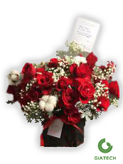 باکس گل رز قرمز