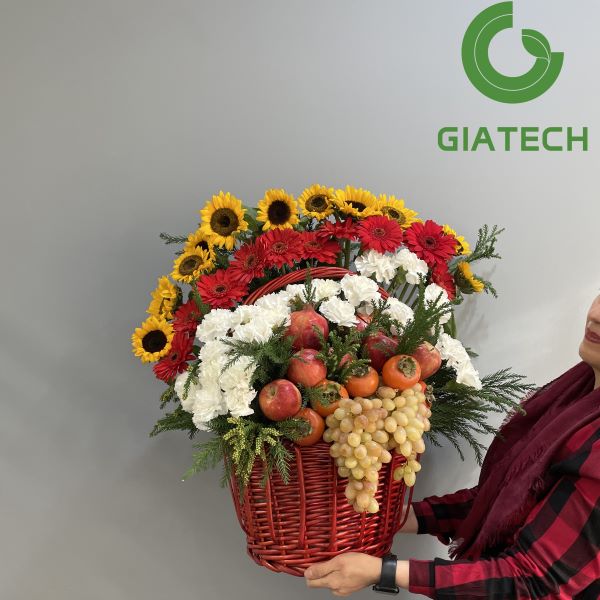 سبد یلدایی گل  و میوه